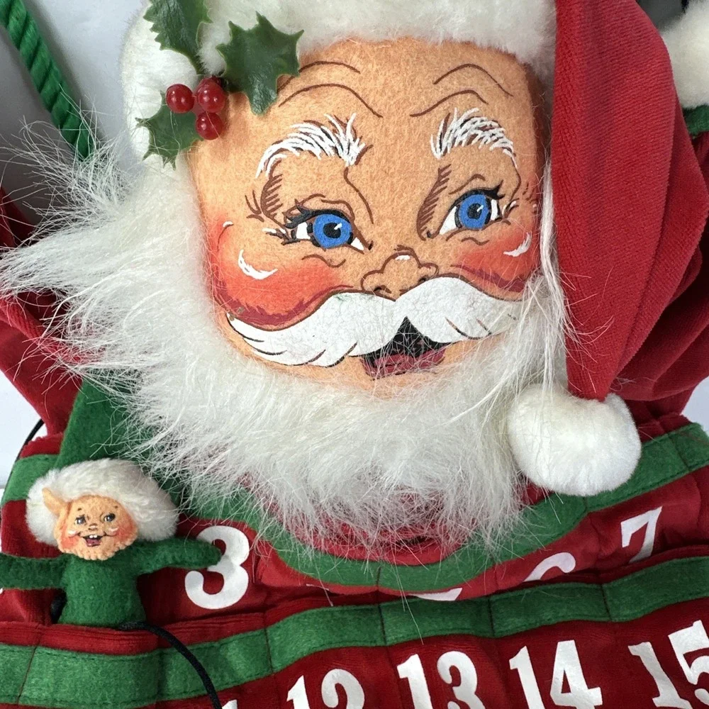 Annalee 2006 Santa Claus Advent Wall Countdown Christmas‎ Calendar Elf Marker